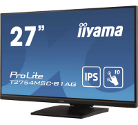 Монитор LCD 27'' [16:9] 1920х1080(FHD) IPS, nonGLARE, TOUCH, 300cd/m2, H178°/V178°, 1000:1, 80M:1, 16.7M, 4ms, VGA, DVI, HDMI, USB-Hub, Height adj, Tilt, Speakers, Webcam, 3Y, Black                                                                     