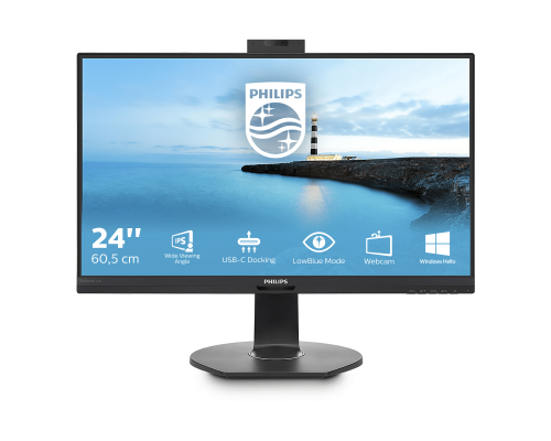 Монитор LCD 23.8'' [16:9] 1920х1080(FHD) IPS, nonGLARE, 250cd/m2, H178°/V178°, 1000:1, 50M:1, 16.7M, 5ms, VGA, HDMI, DP, USB-Hub, Height adj, Tilt, Swivel, Speakers, 3Y, Black