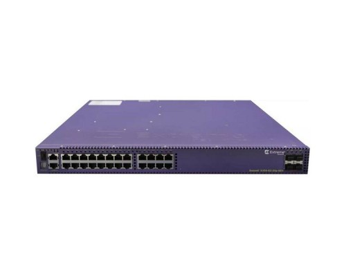 Коммутатор Extreme Networks X450-G2-24p (16173) 24 10/100/1000BASE-T POE+, 4 1000BASE-X unpopulated SFP,  two 21Gb stacking ports, 2 unpopulated power supply slots, fan module slot (unpopulated), ExtremeXOS Edge license