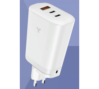 Сетевое зарядное устройство Accesstyle Cosmic GaN 65W2CA Travel White                                                                                                                                                                                     
