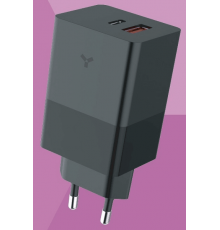 Сетевое зарядное устройство Accesstyle Crocus GaN 65WCA Black                                                                                                                                                                                             