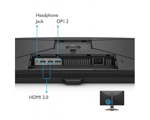 Монитор LCD 27'' 16:9 3840x2160(UHD 4K) IPS,165 Гц, 300cd/m2, H178°/V178°, 1000:1, 1.07B, 1ms, HDMI, DP, Height adj, Pivot, Swivel, Speakers, Black