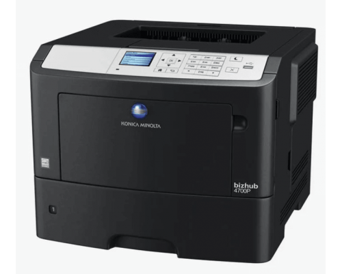 Принтер лазерный Konica Minolta Bizhub 4700P (А4, ч/б, 47 ppm, 256 MB, Duplex, Ethernet, PCL 5/6, PostScript 3, XPS, лоток 550листов, тонер)
