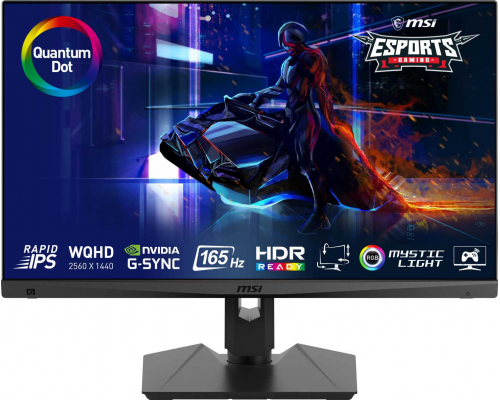 Монитор LCD Optix MAG274QRF QD 27'' 16:9 2560х1440(WQHD) IPS, 165 Гц, 300cd/m2, H178°/V178°, 1000:1, 100M:1, 1,07 миллиардов цветов, 1ms, HDMI, DP, Black