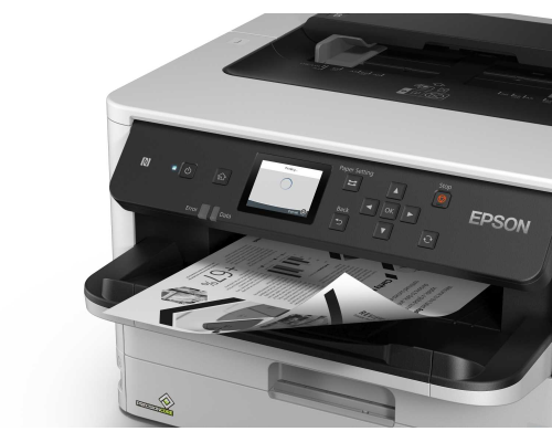 Принтер струйный Epson WorkForce Pro WF-M5298DW (монохромный, А4, печать 1200x2400dpi, 34ppm, 330л.,дуплекс,USB,Ethernet, Wi-Fi,контейнер с чернилами на 2000 стр.)