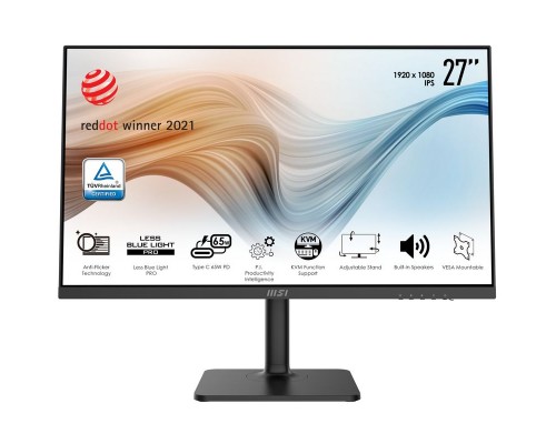 Монитор LCD Modern MD272P  27'' 16:9 1920х1080(FHD) IPS, 75 Гц, 250cd/m2, H178°/V178°, 1000:1, 100M:1, 5ms, HDMI, DP, Black