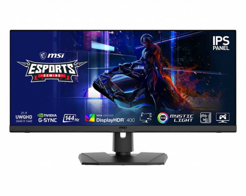 Монитор LCD Optix MPG341QR  34'' 21:9 3440x1440(UWQHD) IPS, 144 Гц, 550 cd/m2, H178°/V178°, 1000:1, 100M:1, 1.07B, 1ms,  HDMI, DP, Black