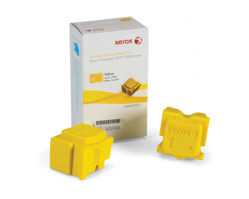 Чернильный картридж 108R00933 для Xerox ColorQube 8570/8580 желтый, 4400 стр (аналог.артикулу 108R00938 ), нужен чип