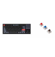 Проводная Клавиатура механическая Keychron Q3 ( Q3-M1)  Red Gateron G Pro ( красные свичи), RGB- подсветка, Hotswap (возможность замены переключателей) , Knob (регулирующая поворотная ручка)RGB подсветка,87 кнопок, цвет черный                        