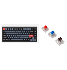 Клавиатура проводная, Q1-M3,RGB подсветка,коричневый свитч,84 кнопоки, цвет черный                                                                                                                                                                        