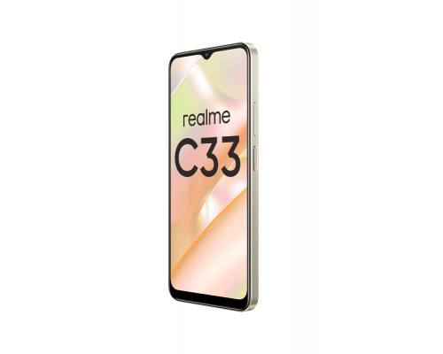 СМАРТФОН REALME RMX3624 (realme C33) 4+128 ГБ ЦВЕТ: ЗОЛОТОЙ (SANDY GOLD)