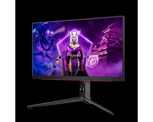 Монитор LCD 27'' 16:9 2560х1440(WQHD) IPS, nonGLARE, Нет, 300 Гц, 350cd/m2, H178°/V178°, 1000:1, 80M:1, 16,7 миллионов цветов, 0,5 ms, 2xHDMI, 2xDP, USB-Hub, Height adj, Pivot, Tilt, Swivel, Speakers, Audio out, 3Y, Black-Red