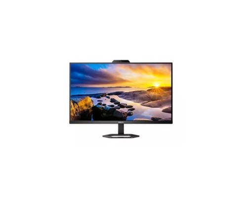 Монитор LCD 27'' 16:9 2560х1440(WQHD) IPS, nonGLARE, 75 Гц, 300cd/m2, H178°/V178°, 1000:1, 80M:1, 16,7 миллионов цветов, 4ms, VGA, HDMI, DP, Height adj, Pivot, Tilt, Swivel, Speakers, 3Y, веб--камера, Black