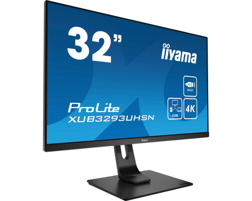 Монитор LCD 31,5'' 16:9 3840х2160 IPS, nonGLARE, 350cd/m2, H178°/V178°, 1000:1, 80М:1, 1,07B Color, 4ms, HDMIx1, DP, USB-Hub, Height adj., Pivot, Tilt, HAS, Speakers, Swivel, 3Y, Black