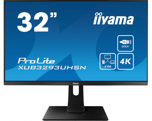 Монитор LCD 31,5'' 16:9 3840х2160 IPS, nonGLARE, 350cd/m2, H178°/V178°, 1000:1, 80М:1, 1,07B Color, 4ms, HDMIx1, DP, USB-Hub, Height adj., Pivot, Tilt, HAS, Speakers, Swivel, 3Y, Black