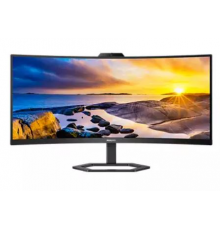 Монитор LCD 34'' 21:9 3440x1440(UWQHD) VA, Curved, nonGLARE, Нет, 100 Гц, 300cd/m2, H178°/V178°, 3000:1, 80M:1, 16,7 миллионов цветов, 4ms, VGA, HDMI, DP, USB-Hub, Height adj, Pivot, Tilt, Swivel, Speakers, 3Y, Black                                  