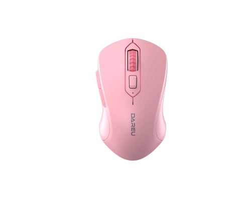 Мышь беспроводная Dareu LM115G Pink (розовый), DPI 800/1200/1600, ресивер 2.4GHz, размер 107x59x38мм