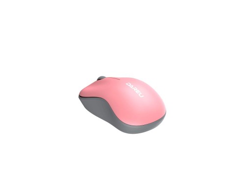 Мышь беспроводная Dareu LM106G Pink-Grey (розовый с серым), DPI 1200, ресивер 2.4GHz, размер 99.4x59.7x38.4мм