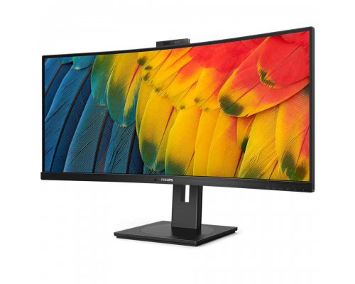 Монитор LCD 34'' 21:9 3440x1440(UWQHD) VA, Curved, nonGLARE,75 Гц, 350cd/m2, H178°/V178°, 3000:1, 50M:1, 16,7 миллионов цветов, 4ms, VGA, HDMI, DP, USB-Hub, Height adj, Pivot, Tilt, Swivel, Speakers, 3Y, Black