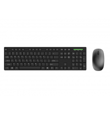 Комплект беспроводной Dareu MK198G Black (черный), клавиатура (мембранная, 104кл, EN/RU) + мышь (DPI 1400), ресивер  2,4GHz                                                                                                                               