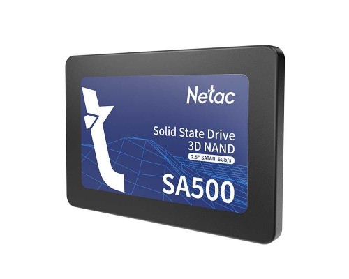 Твердотельный накопитель Netac SA500 2.5 SATAIII 3D NAND SSD 120GB, R/W up to 500/400MB/s 3Y