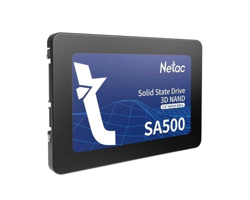 Твердотельный накопитель Netac SA500 2.5 SATAIII 3D NAND SSD 120GB, R/W up to 500/400MB/s 3Y