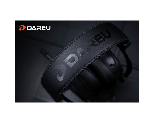 Гарнитура игровая проводная Dareu EH925s Pro Black (черный), подсветка RGB, съемный микрофон с  шумоподавлением, подключение USB, длина кабеля 2,2м