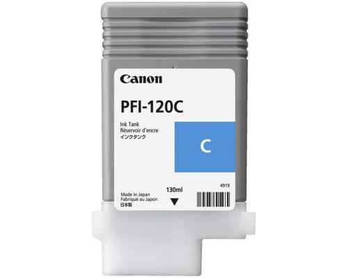 Картридж Canon PFI-120C (cyan), 130 мл для TM-200/205/300/305