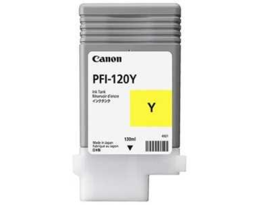 Картридж Canon PFI-120Y (yellow), 130 мл для TM-200/205/300/305