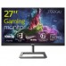 Монитор LCD 27'' [16:9] 1920х1080(FHD) VA, nonGLARE, 350cd/m2, H178°/V178°, 3000:1, 50M:1, 16.7M, 4ms, VGA, HDMI, DP, Tilt, Swivel, Speakers, 2Y, Черный, Хромовый