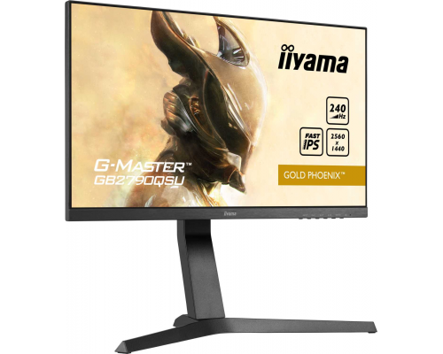 Монитор LCD 27'' 16:9 2560x1440(FHD) IPS, nonGLARE, 400cd/m2, H178°/V178°, 1000:1, 80M:1, 16.7M, 0,4 ms, VGA, HDMI, DP, USB-Hub, Height adj, Pivot, Tilt, Swivel, Speakers, Swivel, 3Y, Black