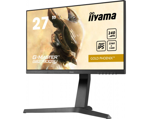 Монитор LCD 27'' 16:9 2560x1440(FHD) IPS, nonGLARE, 400cd/m2, H178°/V178°, 1000:1, 80M:1, 16.7M, 0,4 ms, VGA, HDMI, DP, USB-Hub, Height adj, Pivot, Tilt, Swivel, Speakers, Swivel, 3Y, Black