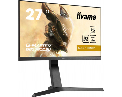 Монитор LCD 27'' 16:9 2560x1440(FHD) IPS, nonGLARE, 400cd/m2, H178°/V178°, 1000:1, 80M:1, 16.7M, 0,4 ms, VGA, HDMI, DP, USB-Hub, Height adj, Pivot, Tilt, Swivel, Speakers, Swivel, 3Y, Black