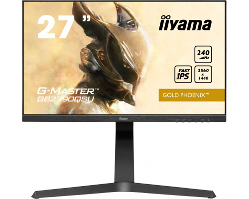 Монитор LCD 27'' 16:9 2560x1440(FHD) IPS, nonGLARE, 400cd/m2, H178°/V178°, 1000:1, 80M:1, 16.7M, 0,4 ms, VGA, HDMI, DP, USB-Hub, Height adj, Pivot, Tilt, Swivel, Speakers, Swivel, 3Y, Black