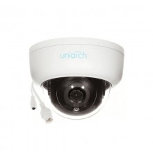 IP-камера Uniarch 4МП уличная купольная антивандальная с фиксированным объективом  2.8 мм, ИК подсветка до 30 м., матрица 1/3