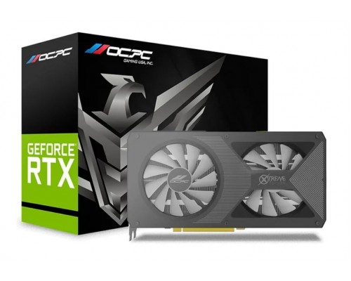 Видеокарта OCPC OCVN3070G8F2L GeForce RTX 3070 DUAL 8 ГБ, 256-bit, GDDR6, PCI-E 4.0, 7680x4320 8K UHD, 1500/1725 MHz, частота памяти 15000 МГц, HDMI, DPx3