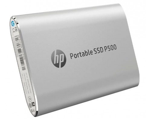 Внешний накопитель SSD HP P500 Series 1F5P7AA 1.0Tb, USB 3.2 Gen2, чтение  420 Мб/сек, запись  420 Мб/сек, 500 TBW, silver