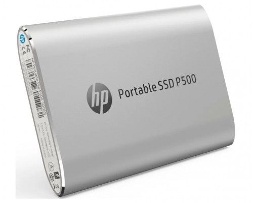 Внешний накопитель SSD HP P500 Series 7PD55AA 500Gb, USB 3.2 Gen2, чтение  370 Мб/сек, запись  200 Мб/сек, 300 TBW, silver