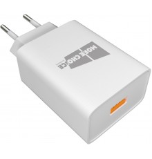 Зарядное устройство СЗУ More choice NC52QCm white 1х USB, 3.0A, QC3.0, с кабелем micro USB, USB-фонарик, белый                                                                                                                                            