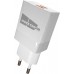 Зарядное устройство СЗУ More choice NC24m white 2х USB, 2.1А, с кабелем micro USB, держатель для кабеля, белый