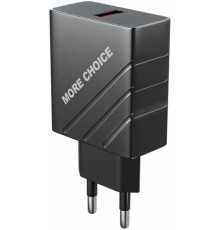 Зарядное устройство СЗУ More choice NC51QC black 18 Вт, USB, 3.0A, QC3.0, USB-фонарик, черный                                                                                                                                                             