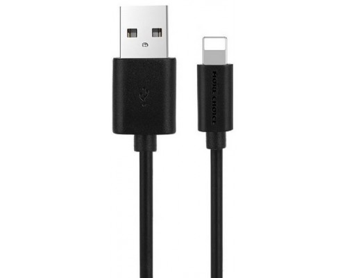 Зарядное устройство СЗУ More choice NC52QCi black 1х USB, 3.0A, QC3.0, с кабелем Lightning 8pin, USB-фонарик, черный