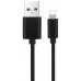 Зарядное устройство СЗУ More choice NC52QCi black 1х USB, 3.0A, QC3.0, с кабелем Lightning 8pin, USB-фонарик, черный