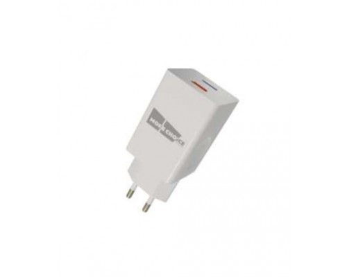 Зарядное устройство СЗУ More choice NC55QC white для быстрого заряда, USB 1  5B - 3.0A (QC), USB 2  5B - 2.1A, белый