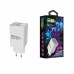 Зарядное устройство СЗУ More choice NC55QC white для быстрого заряда, USB 1  5B - 3.0A (QC), USB 2  5B - 2.1A, белый