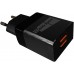 Зарядное устройство СЗУ More choice NC24a black 2х USB, 2.1А, с кабелем USB Type-C, держатель для кабеля, черный