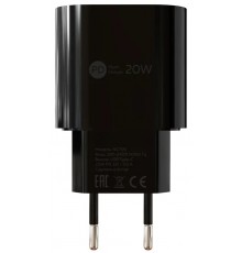 Зарядное устройство СЗУ More choice NC70S black, 20 Вт, Power Delivery, 1 х USB Type-C, 5 B - 3 A, черный                                                                                                                                                 