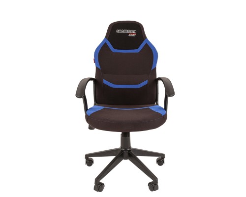 Игровое кресло Chairman game 9 00-07104730 компьютерное, до 120 кг, ткань/пластик, цвет  черный/синий