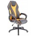 Игровое кресло Everprof Wing TM компьютерное, до 120 кг, экокожа, пластик, черное/оранжевое