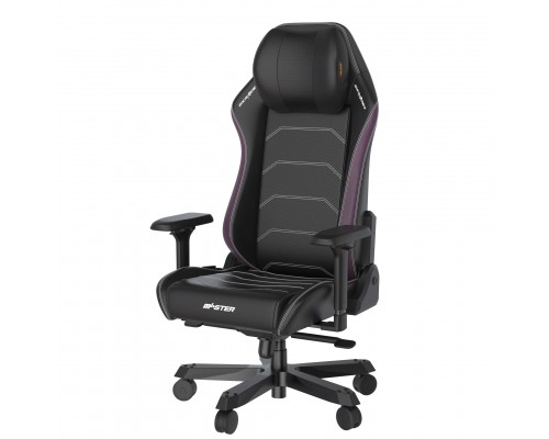 Игровое кресло DXRacer I-Master I-DMC/MAS2022/NV компьютерное, до 140 кг, 4D, до 135 градусов, кожа PU, металл, цвет  черный/фиолетовый